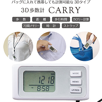 6125 3D歩数計 キャリー
