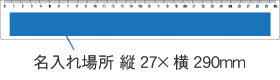 527-10 PR定規ホワイト 30cm 名入れ場所2